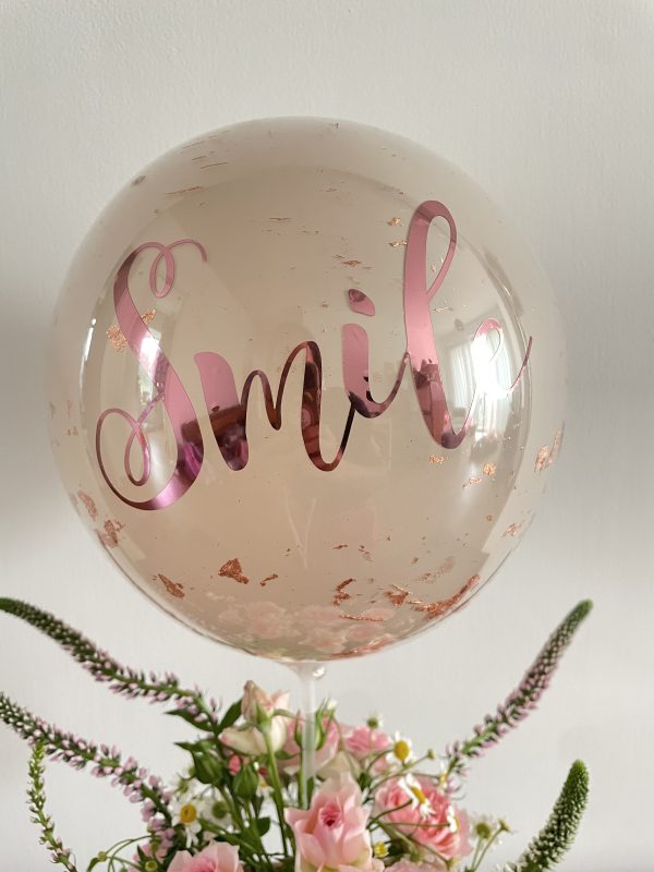 Balloon with Fresh Flowers Bouquet 氣球鮮花藍 - Image 2